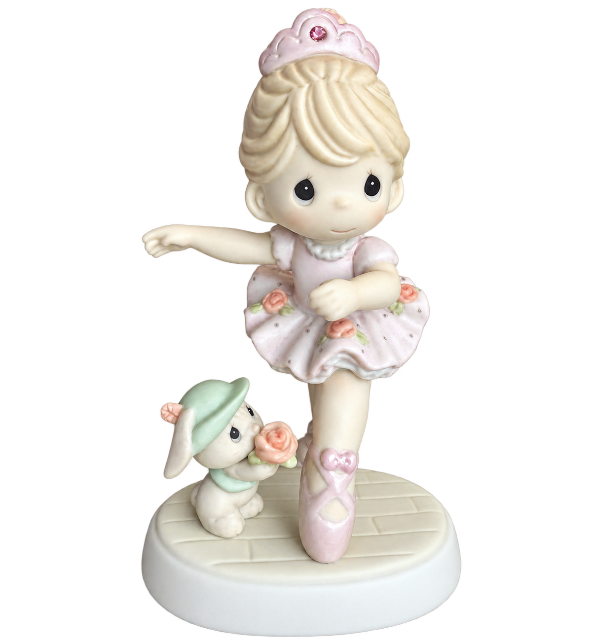 Precious Moments A Rose On Her Toes Ballerina #0000383 transparent product image