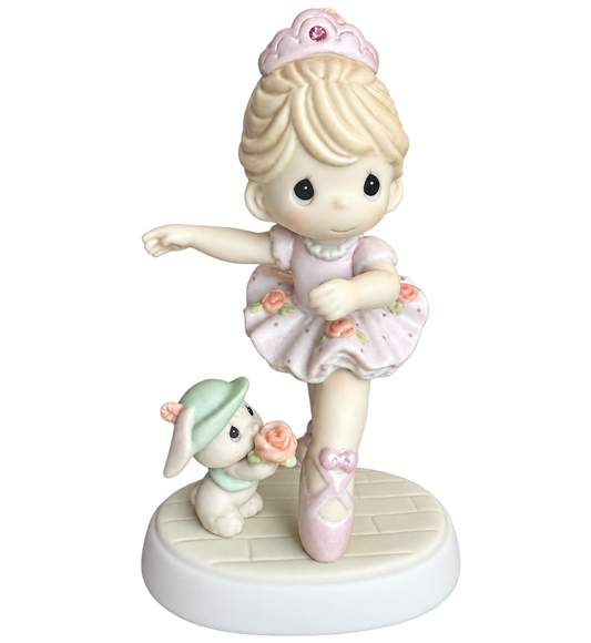 Precious Moments A Rose On Her Toes Ballerina #0000383 transparent product image